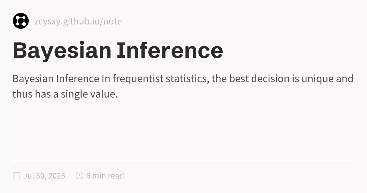 Bayesian Inference