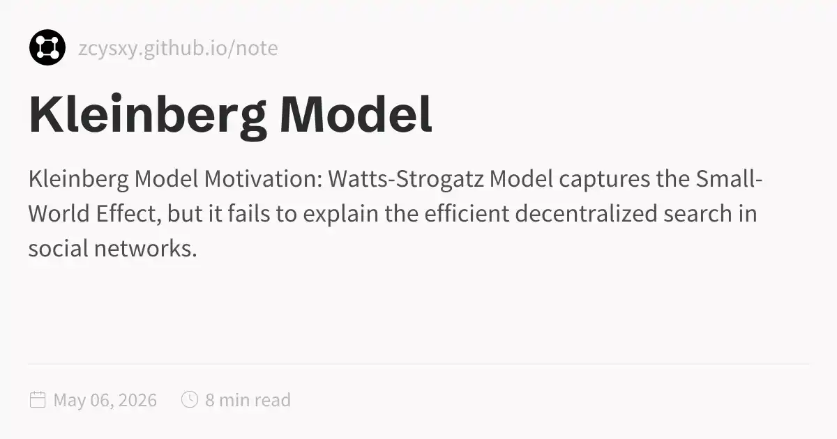 Kleinberg Model