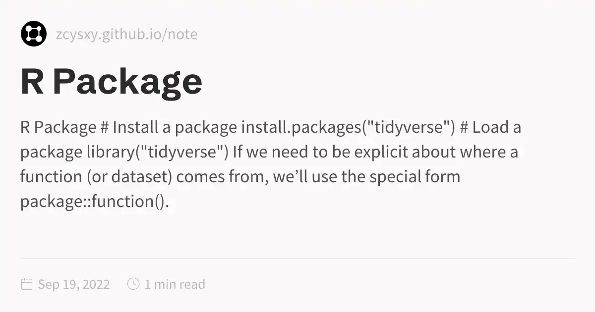 R Package